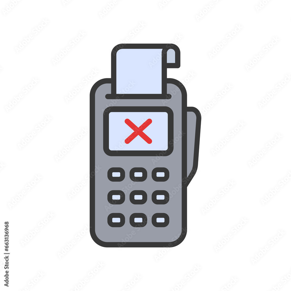 POS Terminal icon. Credit Card Machine Icon POS Terminal icon. Credit Card Machine Icon