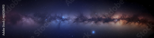 milky way galaxy for banner or other project  photo