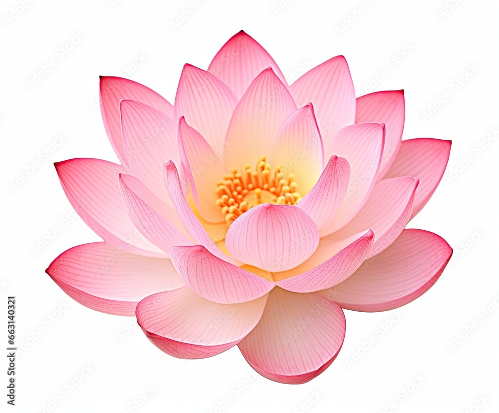 Lotus flower on white background. Lotus flower on white background.