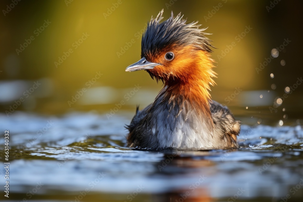 Little Grebe, Tachybaptus ruficollis. Little Grebe, Tachybaptus ruficollis.