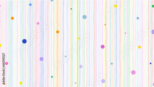 seamless pattern with colorful stripes and dots