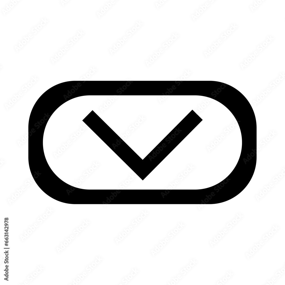 Down move ui button icon symbol Down move ui button icon symbol