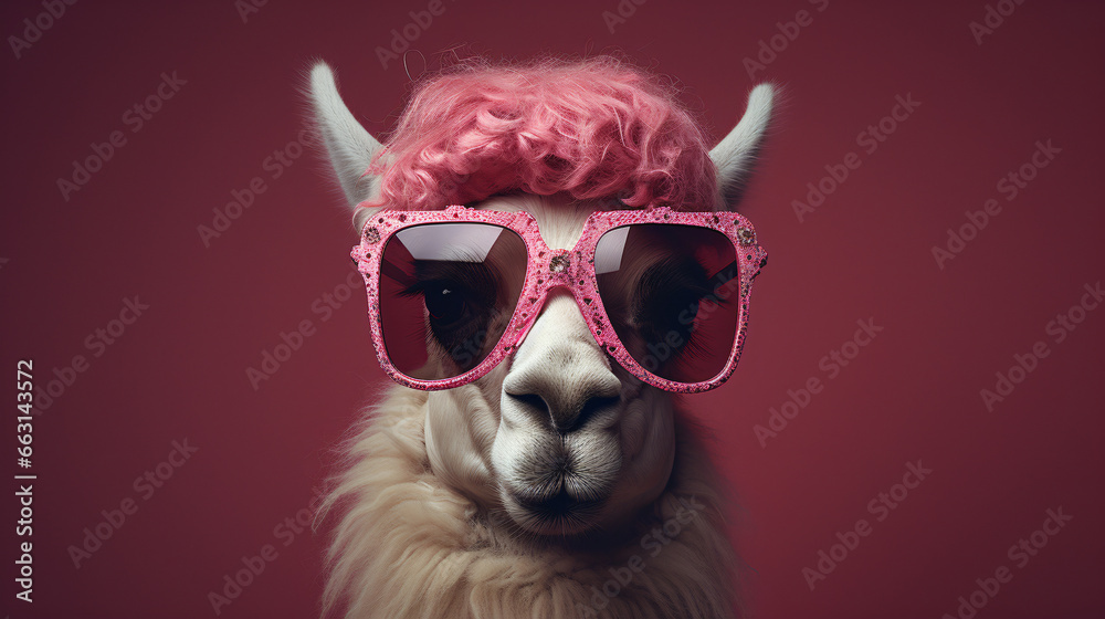 Lama pink sunglasses