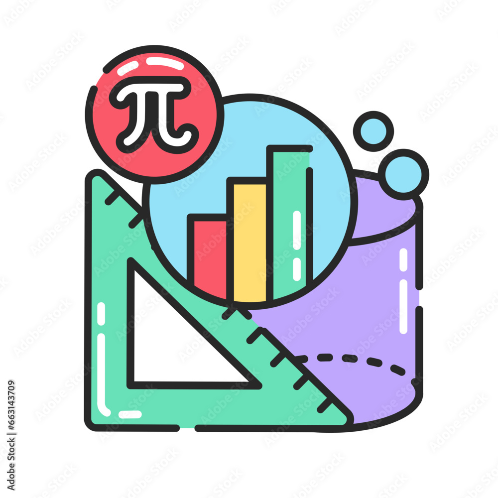 Mathematics Science Icon Mathematics Science Icon