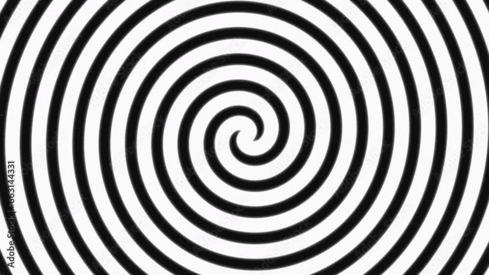 Hypnotic and mesmerizing abstract spiral line pattern animation background Hypnotic and mesmerizing abstract spiral line pattern animation background