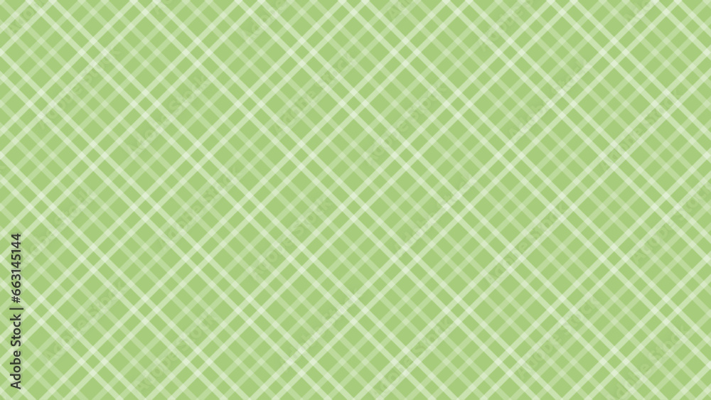 Green and white diagonal checkered as a background - obrazy, fototapety, plakaty 