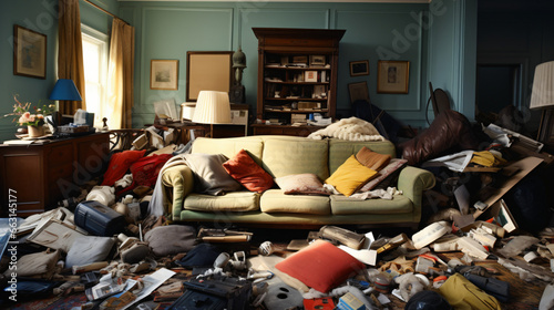 Living room rubbish junk problem