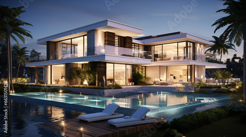 Modern luxury villa home © Mishi