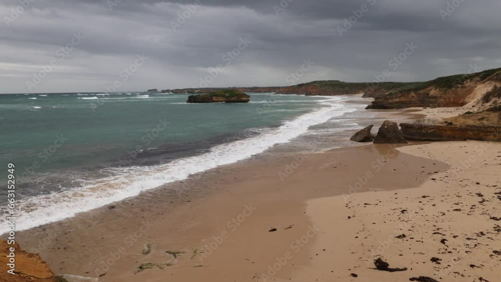 View from Crofts Bay beach lookout along the Great Ocean Road, southern Australia View from Crofts Bay beach lookout along the Great Ocean Road, southern Australia