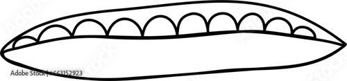 peas outline clipart