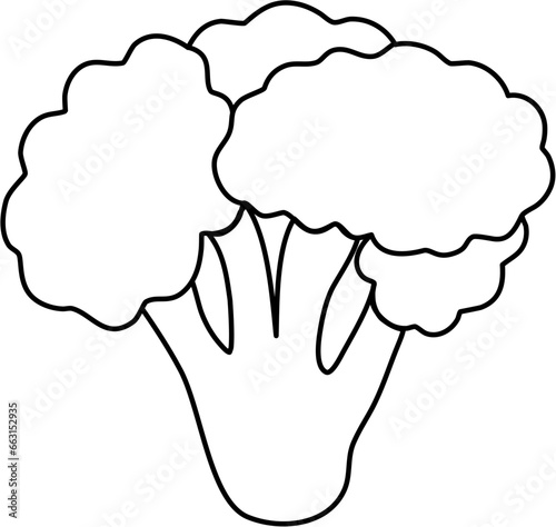broccoli outline clipart