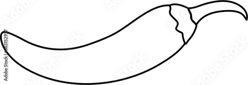 chili outline clipart