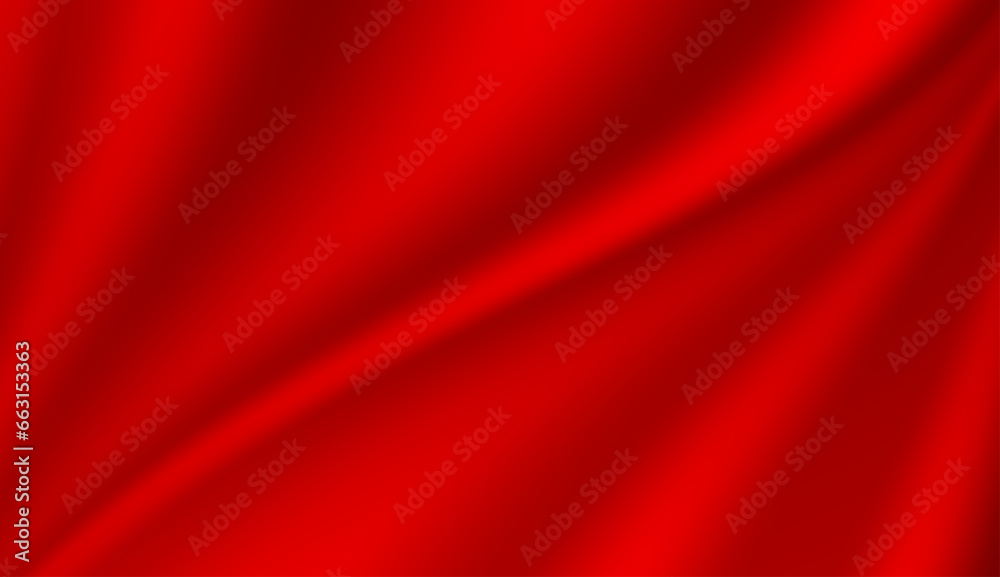Abstract background, elegant red fabric or liquid waves or folds of satin silk background. Red silk cloth. Abstract background, elegant red fabric or liquid waves or folds of satin silk background. Red silk cloth.