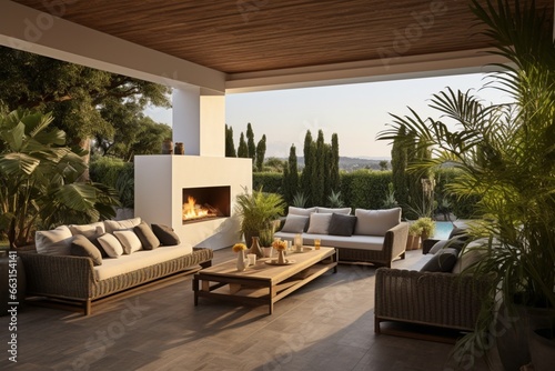 Plan an outdoor patio or terrace that seamlessly blends with the indoor living space © Muhammad