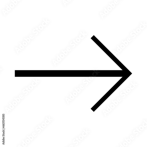 right side arrow icon. sign symbol