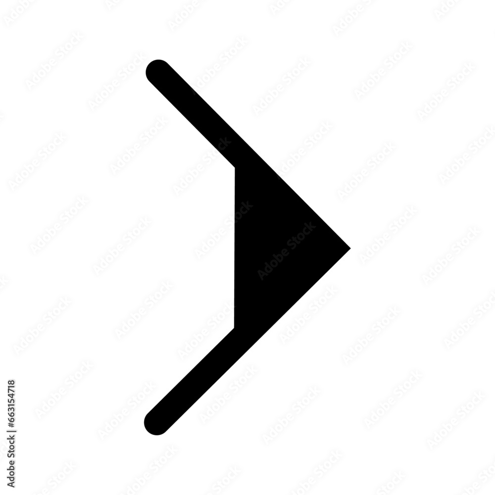 right side arrow icon. sign symbol right side arrow icon. sign symbol