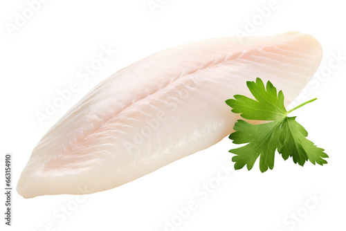 Leinwand Poster Raw Fresh Fish Fillet