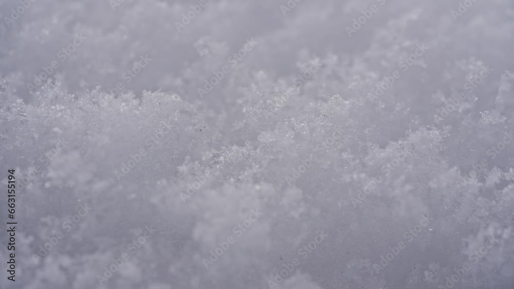 マクロ映像:冬のキラキラした雪
マクロ映像:冬のキラキラした雪