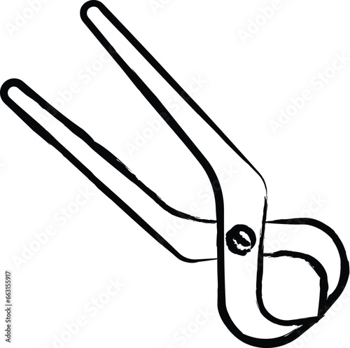 Plucker hand drawn vector illustration