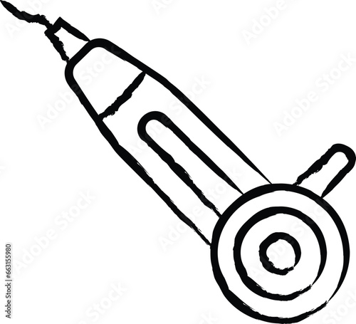 Sander hand drawn vector illustration