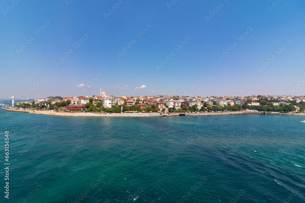 Uskudar view from Maiden's Tower or Kiz Kulesi Uskudar view from Maiden's Tower or Kiz Kulesi