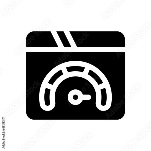 speed test glyph icon