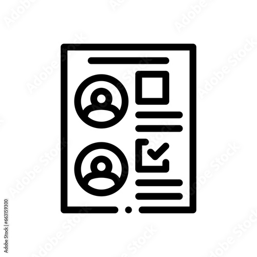 ballot line icon