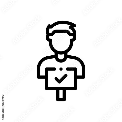 supporter line icon