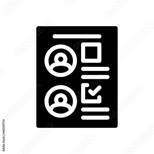 ballot glyph icon