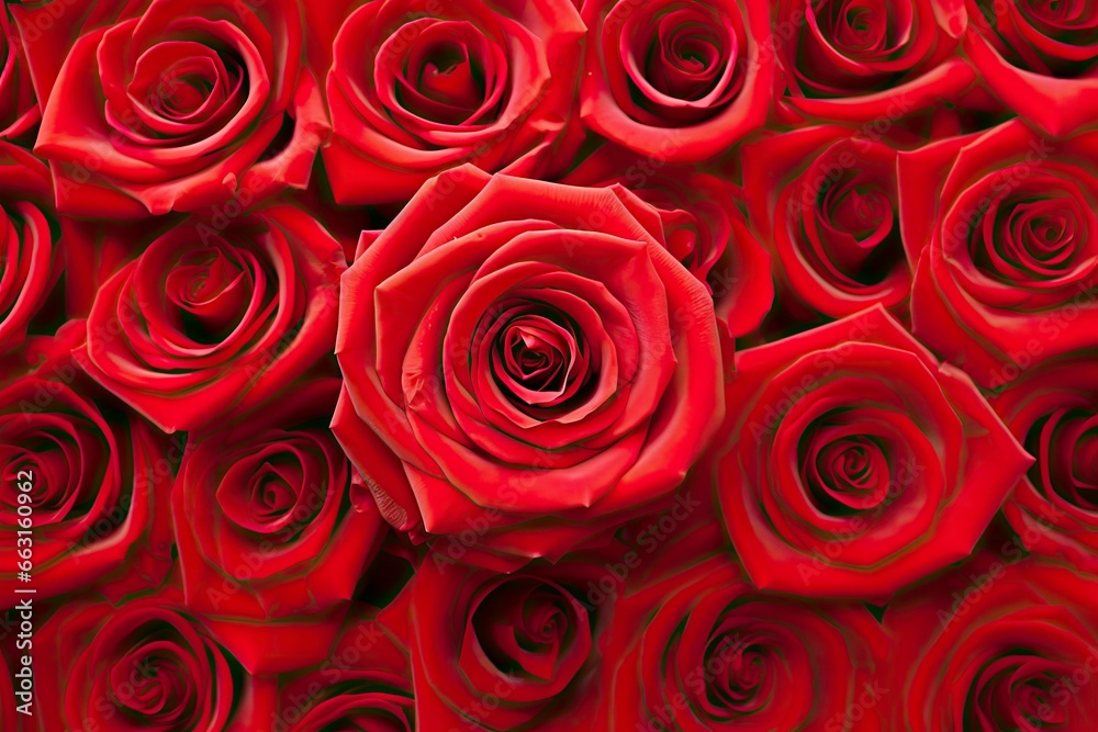 Red Rose Background for Valentine's Day.