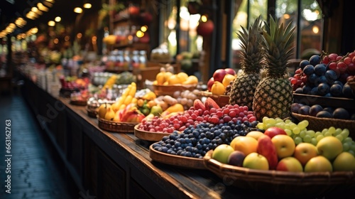 Fruit market.