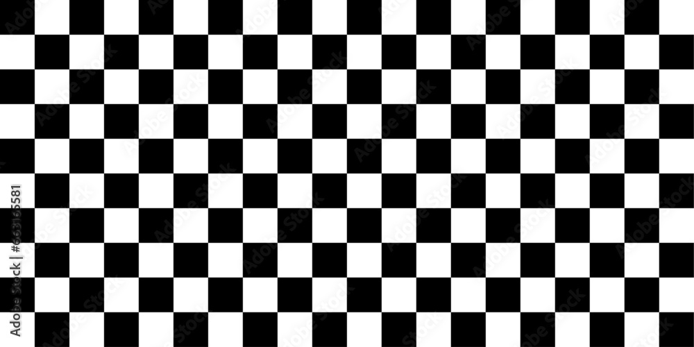 black and white checkers - obrazy, fototapety, plakaty 