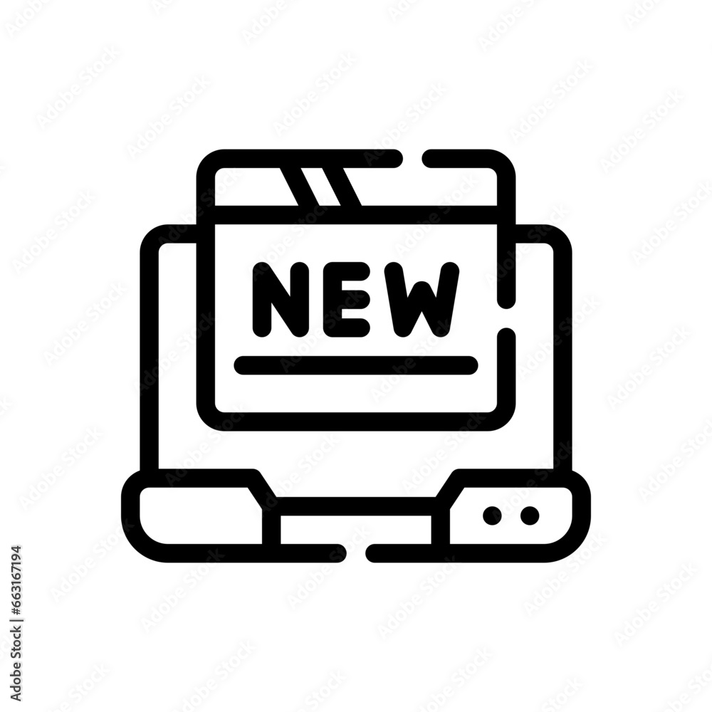 new features line icon new features line icon