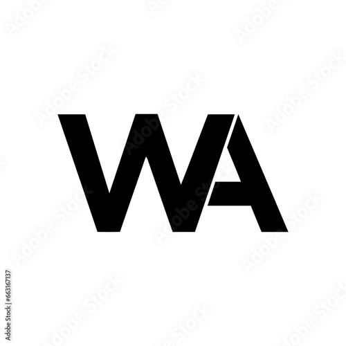 Fototapeta WA LOGO DESIGN 
