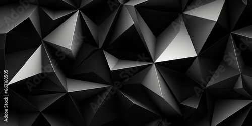 Black white abstract background. Geometric shape. Lines, triangles