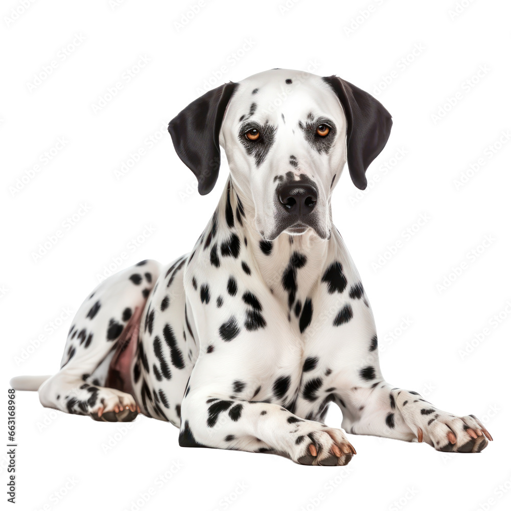 Dalmatian dog isolated on transparent background,transparency  