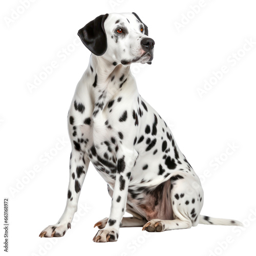 Dalmatian dog isolated on transparent background,transparency 
