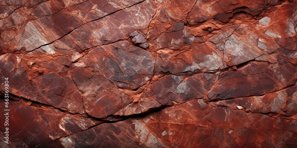 Dark red orange brown rock texture with cracks. Close - up. Rough mountain surface. Stone granite background for design. Nature. Dark red orange brown rock texture with cracks. Close - up. Rough mountain surface. Stone granite background for design. Nature.