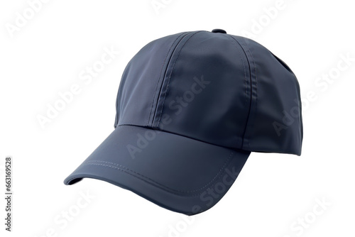 Navy blue cap isolated on transparent background,transparency 