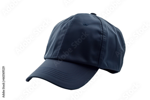 Navy blue cap isolated on transparent background,transparency 