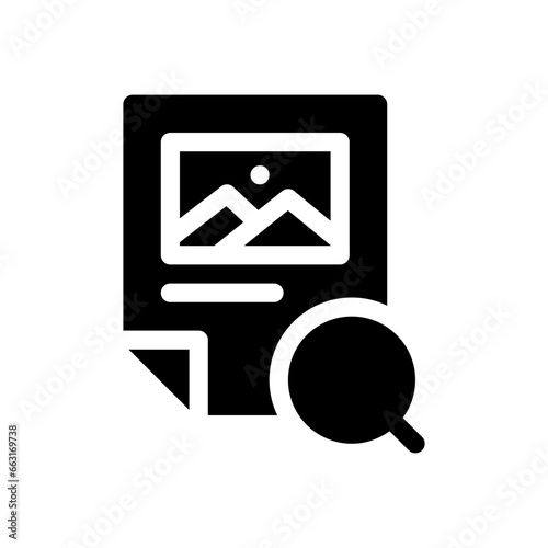 image file glyph icon