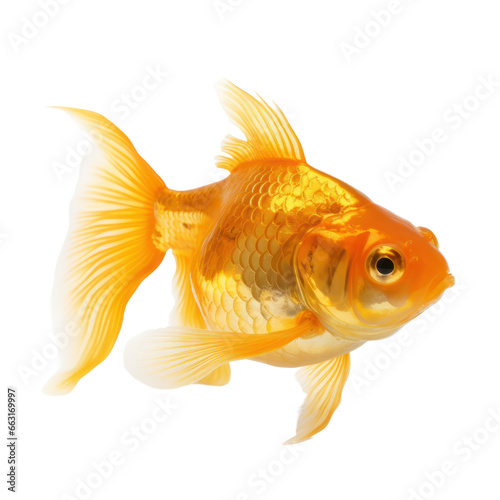 Goldfish isolated on transparent background,transparency   © SaraY Studio 