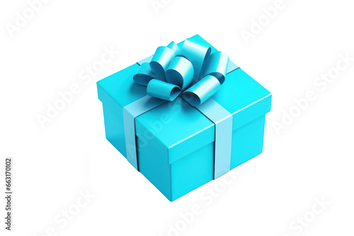 blue gift box isolated on transparent background,transparency   © SaraY Studio 