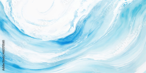 abstract soft blue and white abstract water color ocean wave texture background. Banner Graphic Resource as background for ocean wave and water wave abstract graphics © Ghost Rider