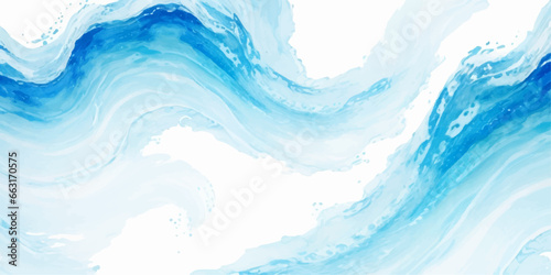 abstract soft blue and white abstract water color ocean wave texture background. Banner Graphic Resource as background for ocean wave and water wave abstract graphics