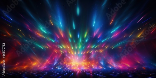 Laser light show colorful background