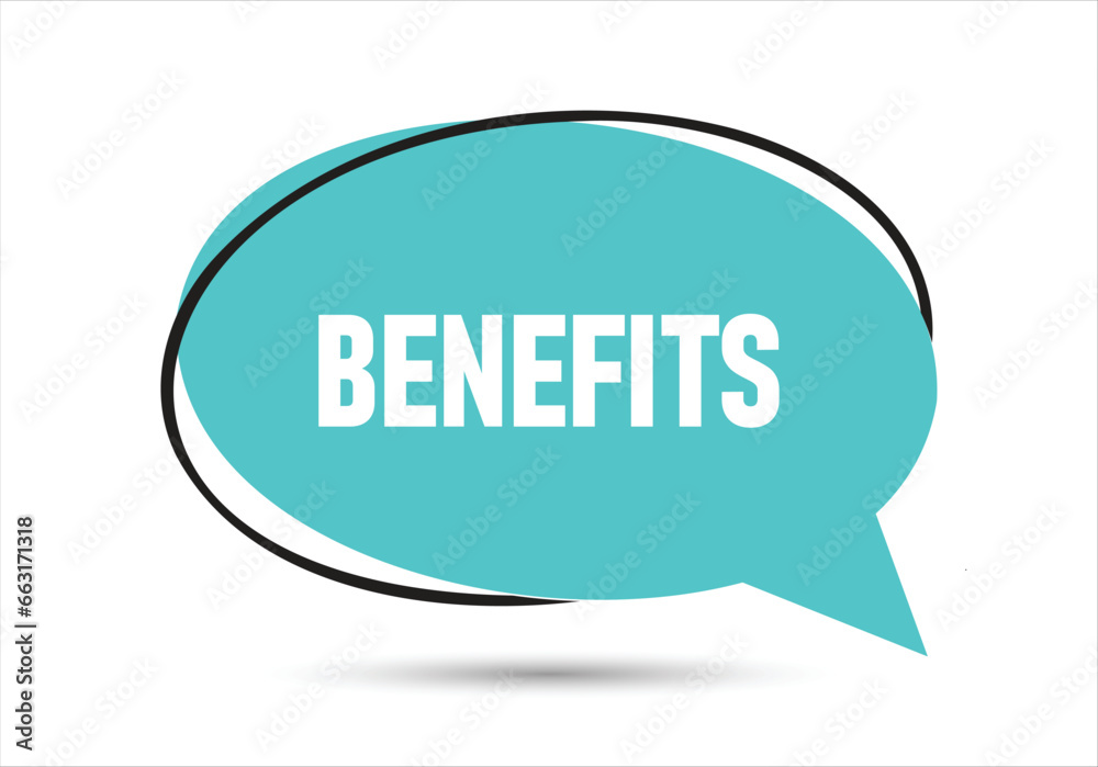 Benefits speech bubble text. Hi There on bright color for Sticker, Banner and Poster. vector illustration. Benefits speech bubble text. Hi There on bright color for Sticker, Banner and Poster. vector illustration.