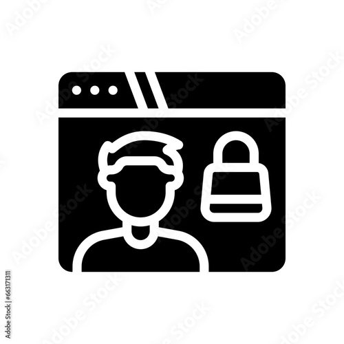buyer glyph icon