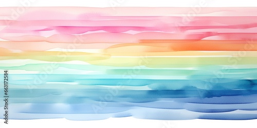 Watercolor stripe. On a transparent background