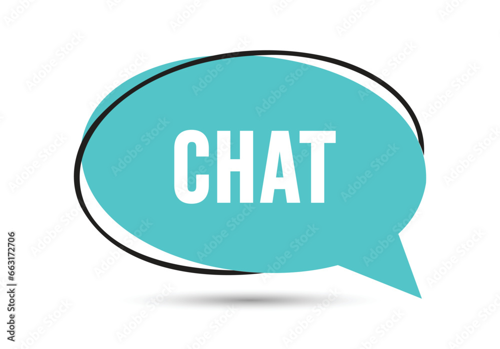 Chat speech bubble text. Hi There on bright color for Sticker, Banner and Poster. vector illustration. Chat speech bubble text. Hi There on bright color for Sticker, Banner and Poster. vector illustration.
